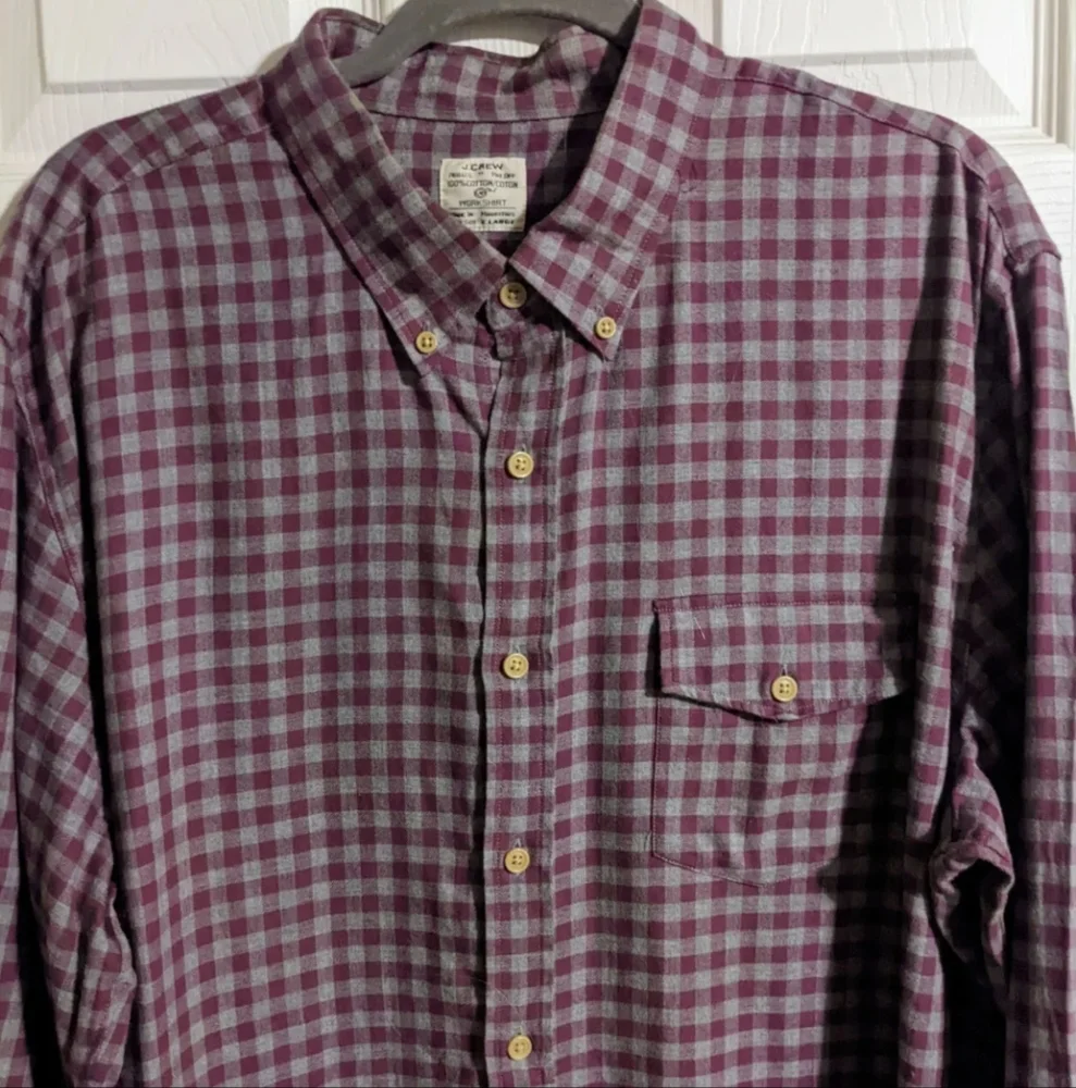 J. Crew Button Down Shirt XL 100% Cotton Work Shirt Business Casual